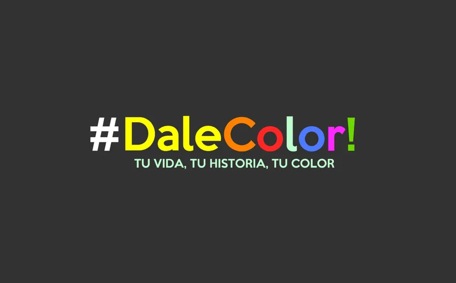 Logotipo del programa #DaleColor: tu vida, tu historia, tu color.